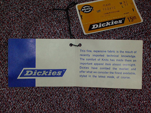DICKIES LOT 16241 C FLARE RED 100%POLYESTER