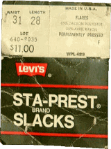 LEVI'S STA-PREST SLACKS