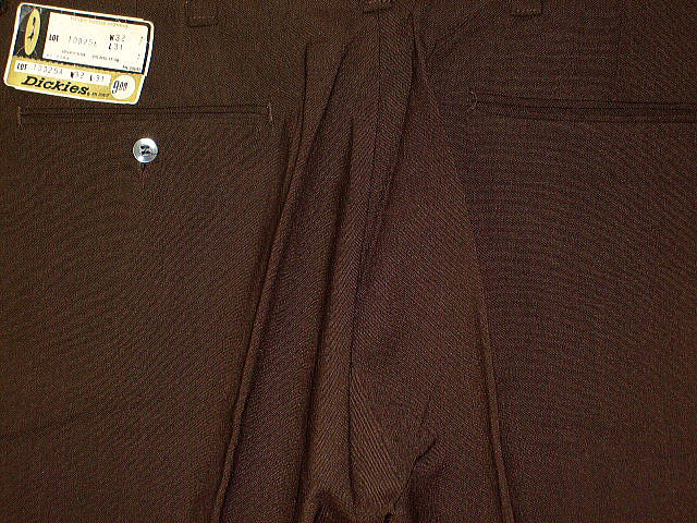 DICKIES LOT 10025 A DARKBROWN 65%POLYESTER 35%AVRIL RAYON