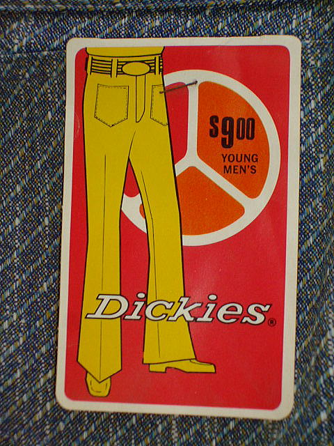 DICKIES LOT 17215 K FLARE BLUE 50%POLYESTER 50%COTTON