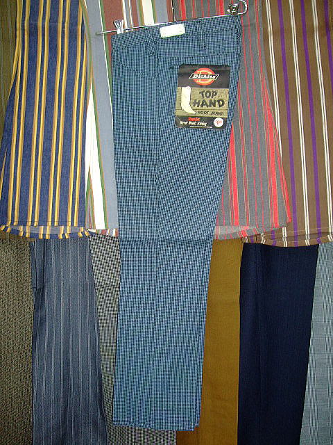 DICKIES LOT 929 C TOP HAND BOOT JEANS SHAPE/SET BOOT-CUT BLUE 50%POLYESTER 50%COTTON