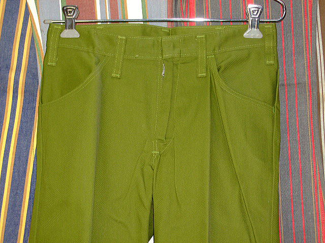 DICKIES LOT 998 E VAQUERO BOOT JEANS SHAPE/SET BOOT-CUT GREEN 50%POLYESTER 50%COTTON